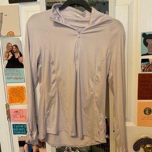 lavender quarter zip jacket